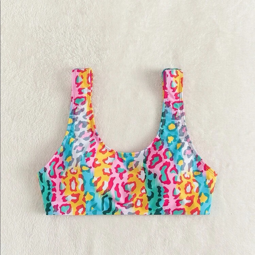 Shein Plus Leopard Bikini Top